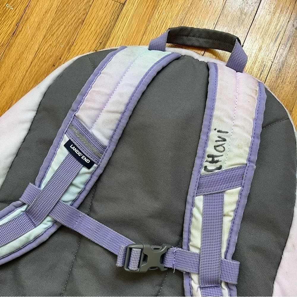 4/$25 Lands’ End Classmate Girls Pastel Backpack